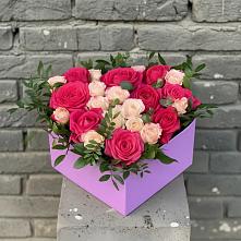 Цветочная композиция из Розы в коробке #REPLACE_PRED# Нолинске